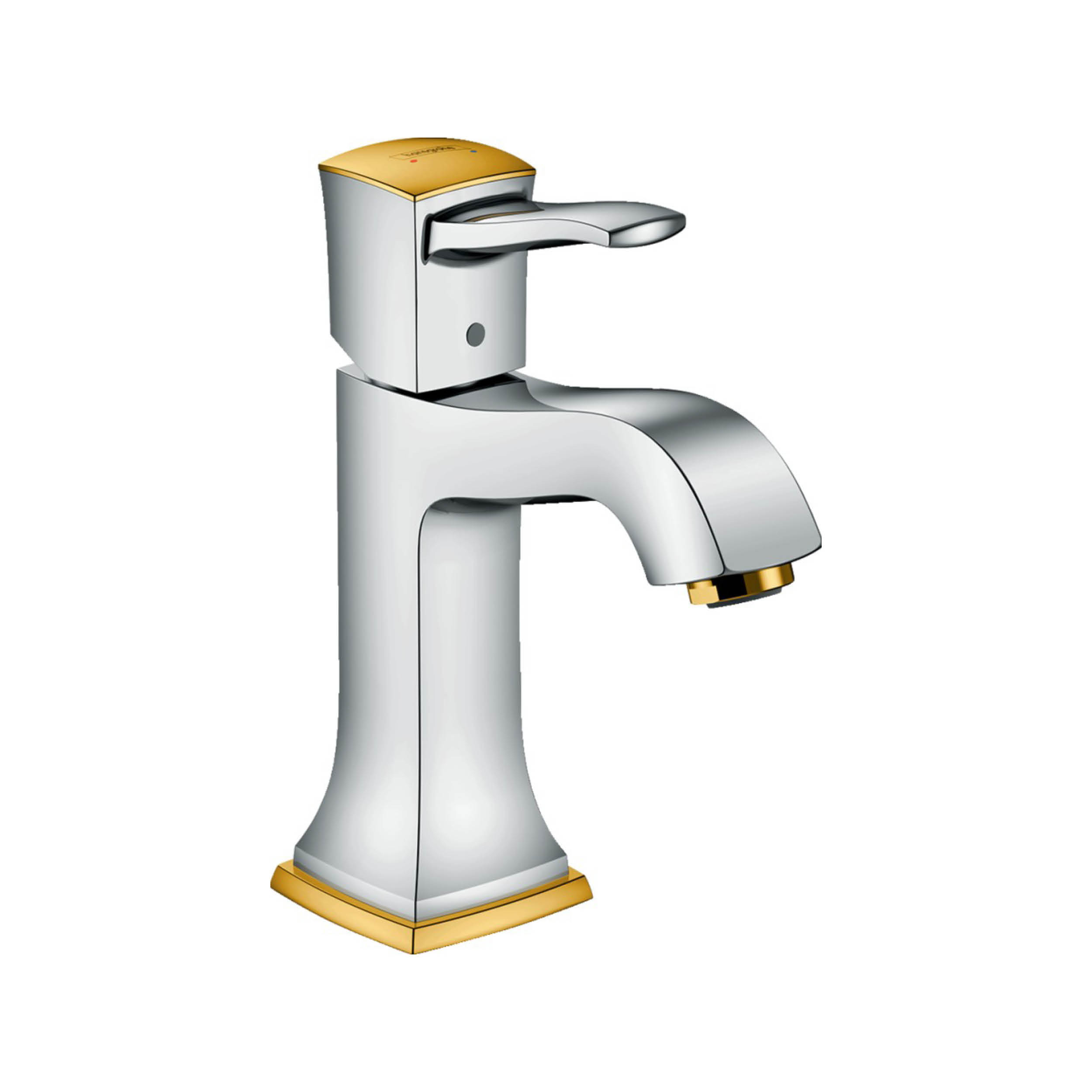 Maisītājs METROPOL CLASSIC, izlietnei, chrome/gold, HANSGROHE