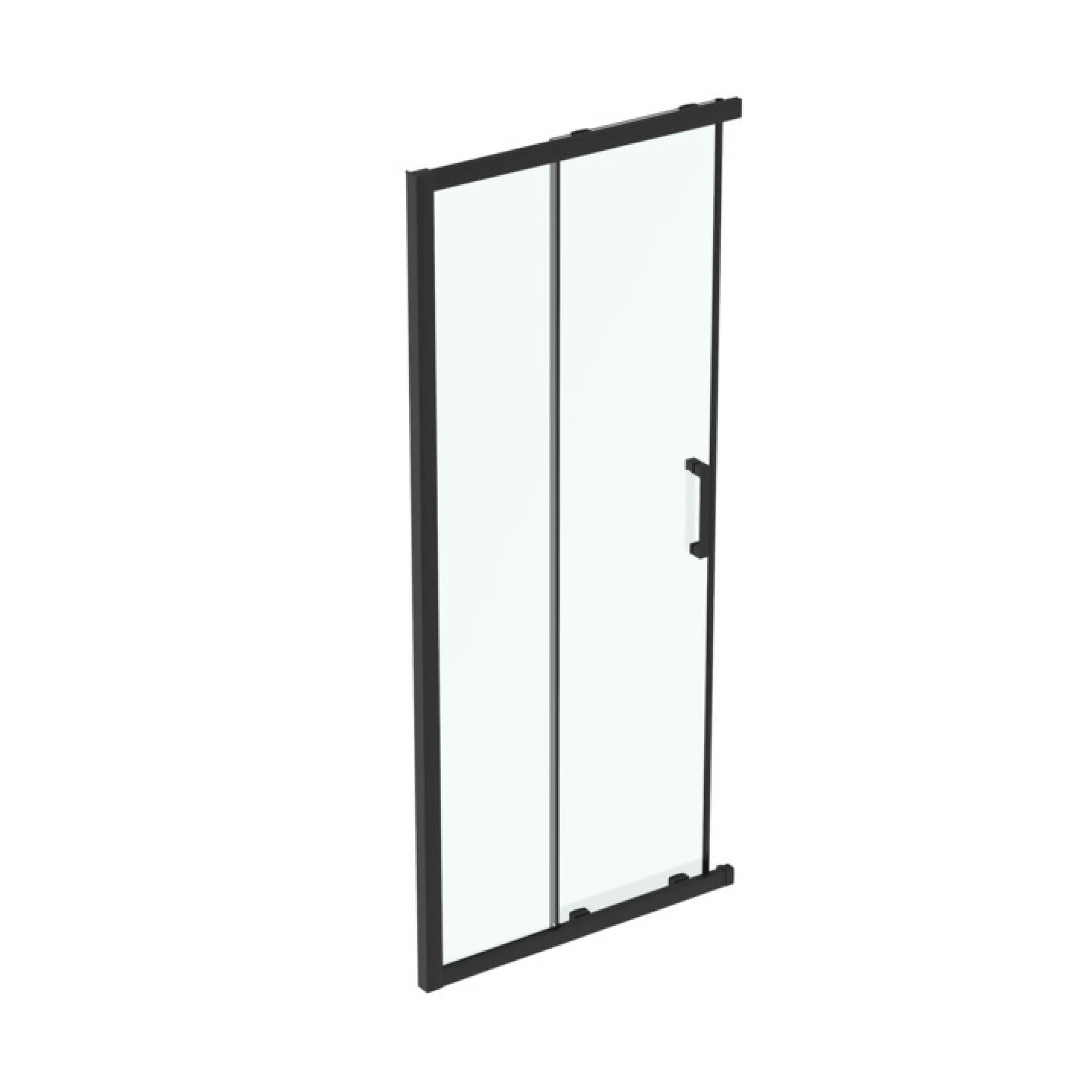 Dušas durvis CONNECT 2, 870-920xH1950mm, Caursp.stikls/Black matt/IdealClean, IDEAL STANDARD